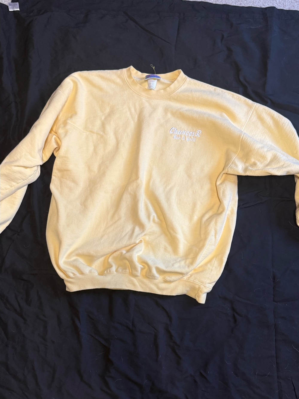 Hanes Butter Yellow Crewneck Sweatshirt